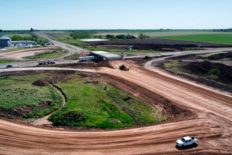 Primer tramo de la obra en la Ruta Nacional 18. (Imagen: Vialidad Nacional)
