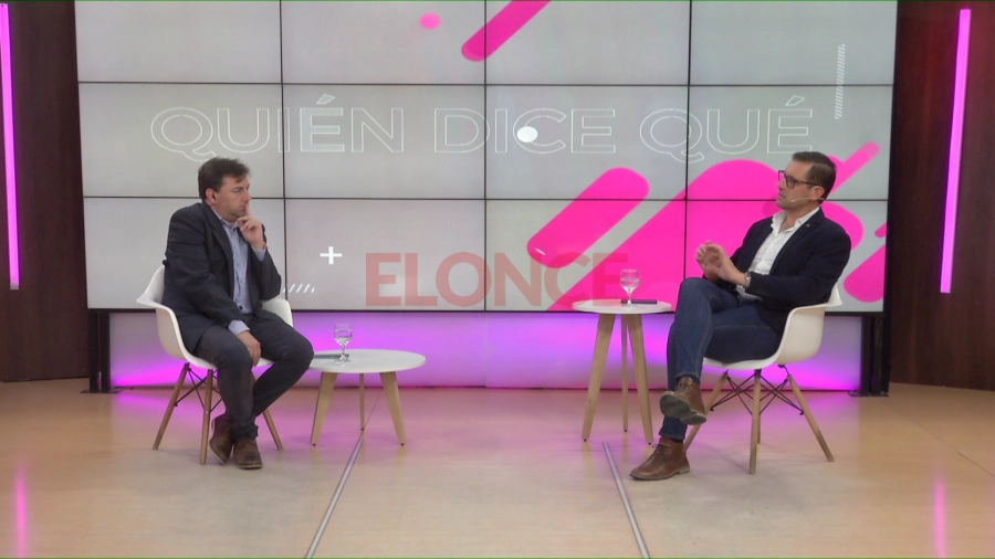 Uriel Brupbacher junto al periodista Nicol&aacute;s Blanco, conductor de Qui&eacute;n Dice Qu&eacute;. Foto: Elonce