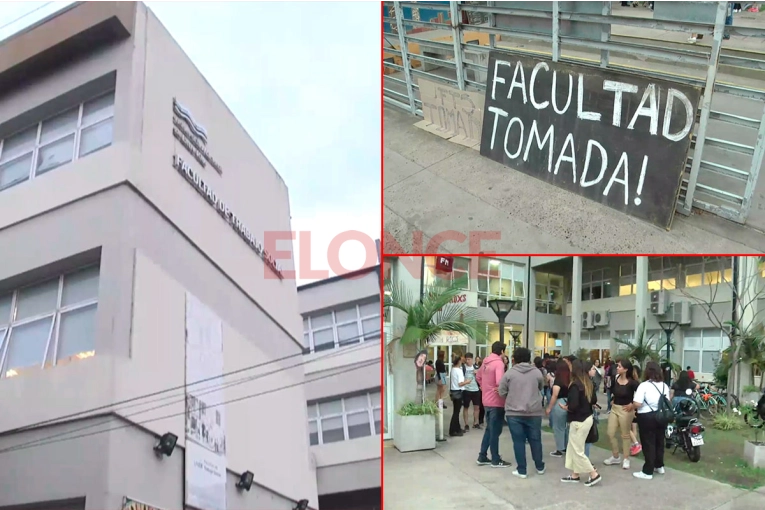 Estudiantes tomaron la Facultad de Trabajo Social en protesta contra el veto de la Ley de Financiamiento Universitario