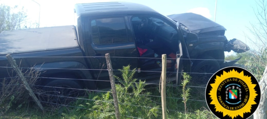 Accidente en Gualeguay (foto: Policía de Entre R&iacute;os)