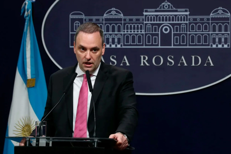 El vocero presidencial, Manuel Adorni.