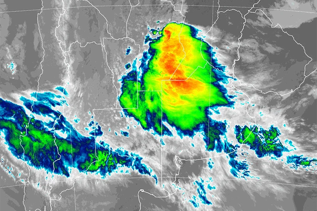 El mal tiempo en el centro del país esta madrugada