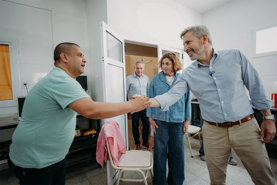 Frigerio en Alcaraz. Gobierno de Entre R&iacute;os.