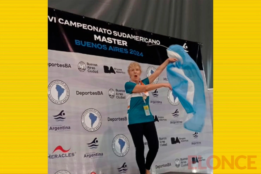 Mar&iacute;a Mathieu bati&oacute; r&eacute;cord en el Sudamericano de Nataci&oacute;n.