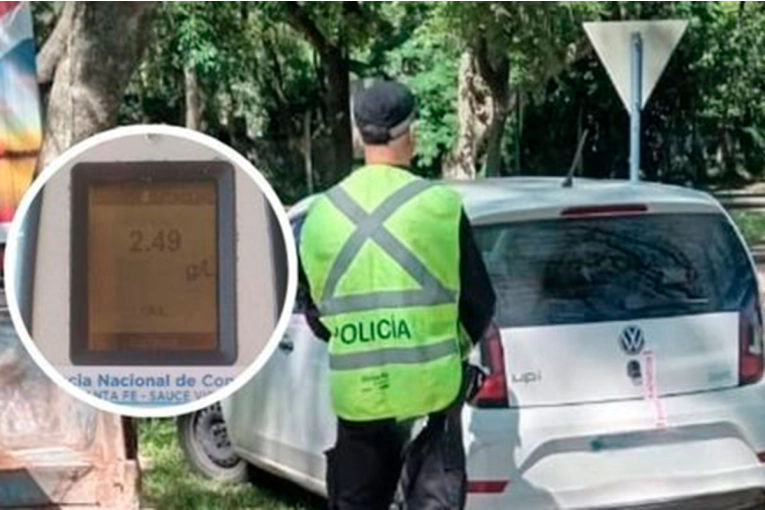 Automovilista iba con 2,49 g/l, chocó barandas y fue detenido en el peaje del Túnel Subfluvial