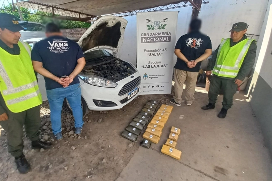 Coca&iacute;na en Salta. Gendarmer&iacute;a Nacional