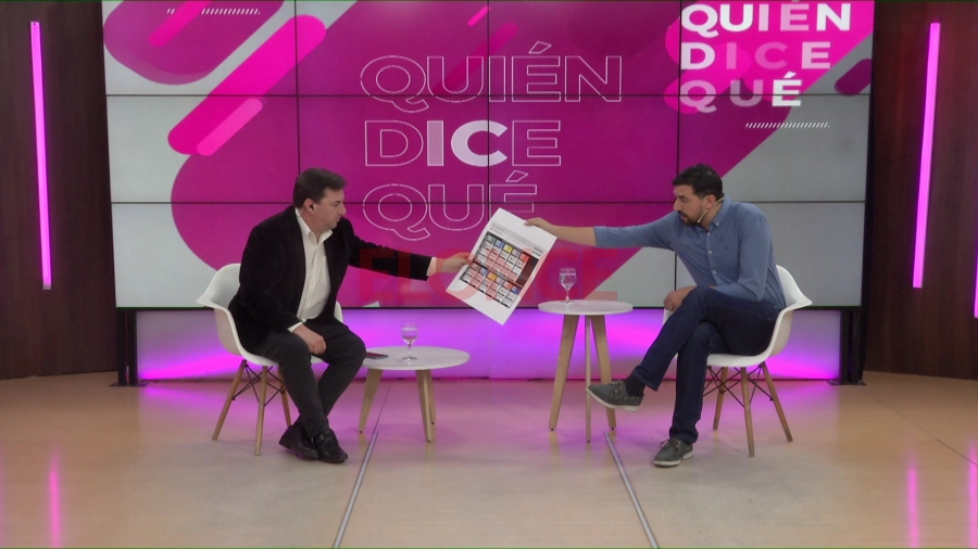 Armando S&aacute;nchez junto al conductor de Qui&eacute;n Dice Qu&eacute;, Nicol&aacute;s Blanco. Foto: Elonce