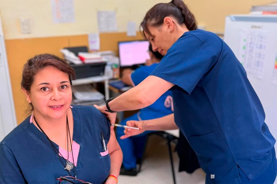 Vacunación contra el dengue. (foto: Hospital Santa Rosa de Chajarí)