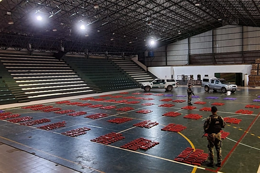 Marihuana hallada en Misiones. Gendarmer&iacute;a Nacional