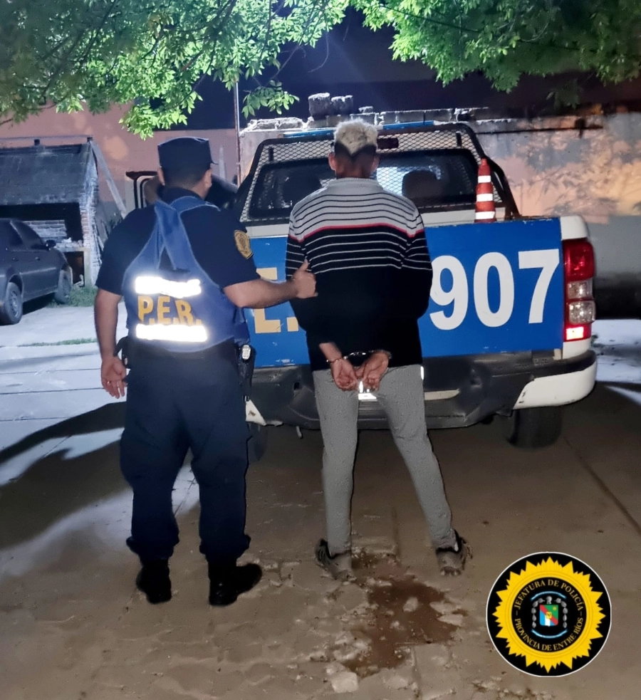 Detenido en Paran&aacute;. (foto: Polic&iacute;a de Entre R&iacute;os)