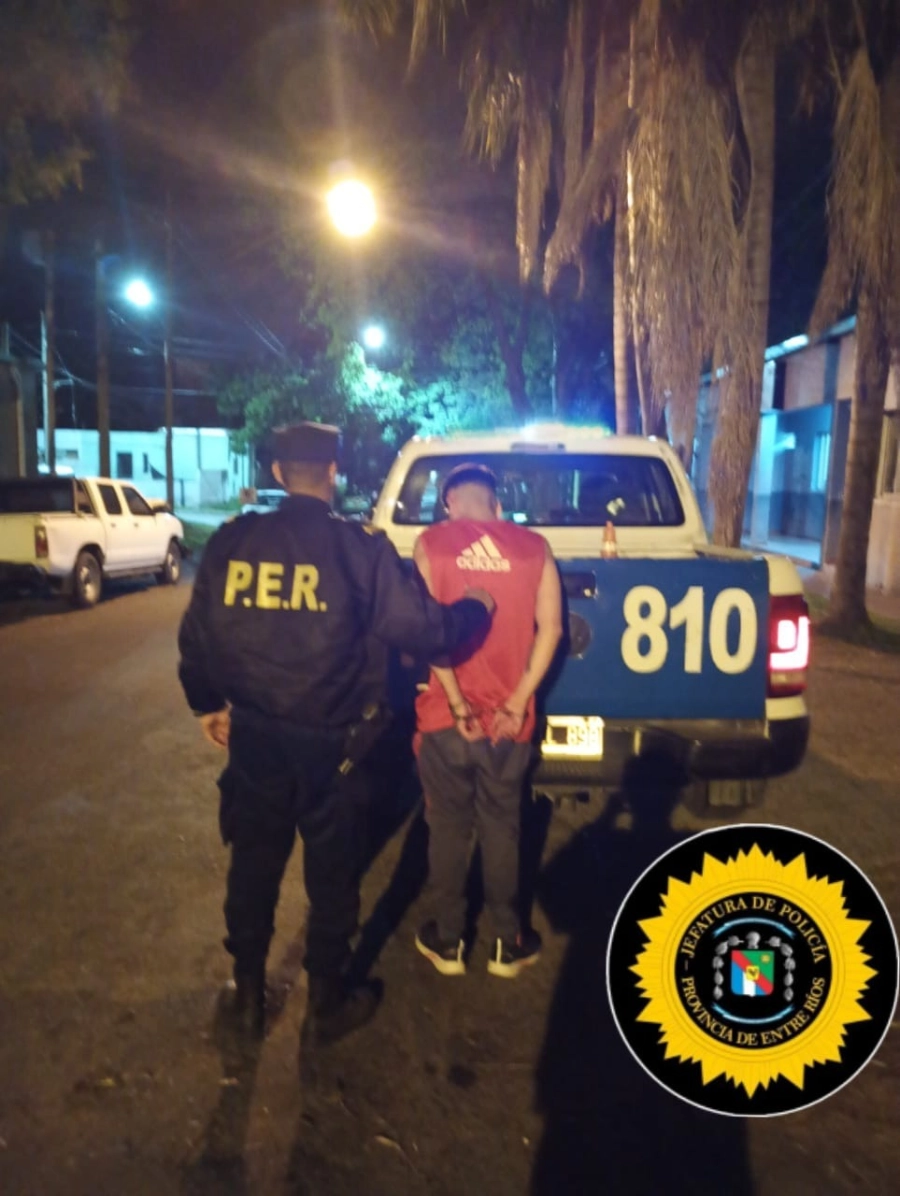 Detenido en Paran&aacute;. (foto: Polic&iacute;a de Entre R&iacute;os)