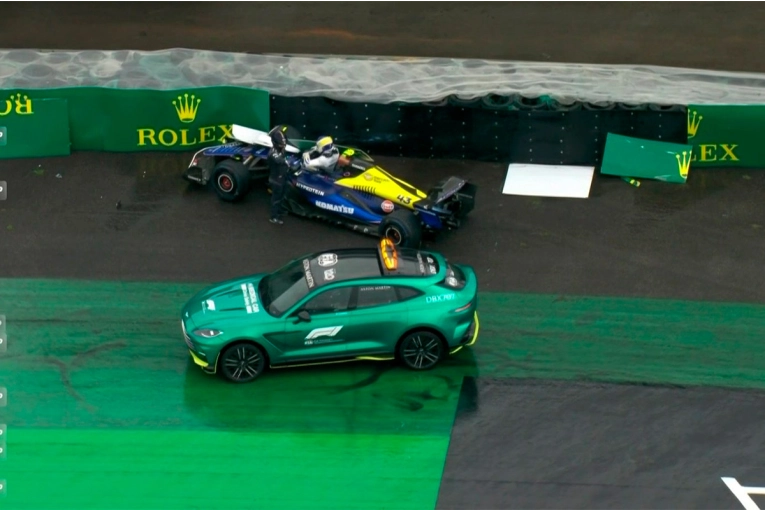 Videos: así se vio el accidente de Colapinto en la clasificación del GP de Brasil