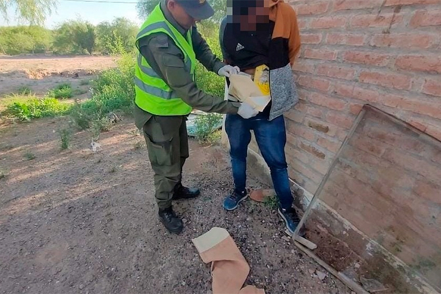 Coca&iacute;na incautada en San Juan. Gendarmer&iacute;a Nacional