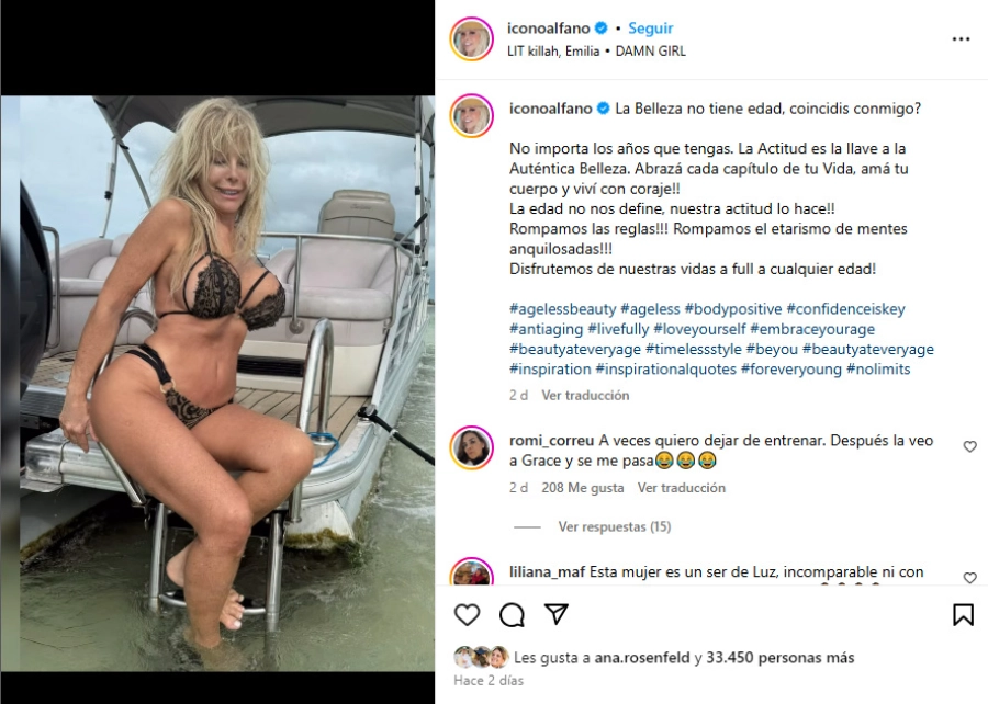 Graciela Alfano. Instagram