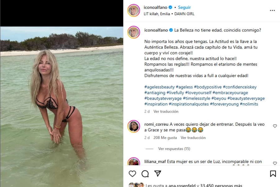 Graciela Alfano. Instagram