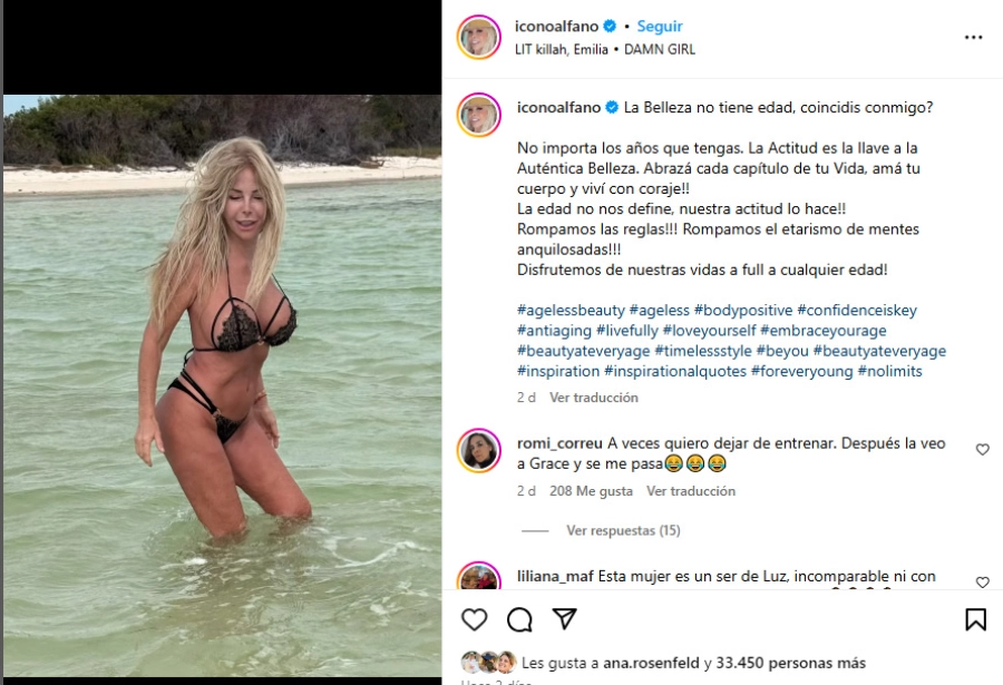 Graciela Alfano. Instagram Graciela Alfano. Instagram