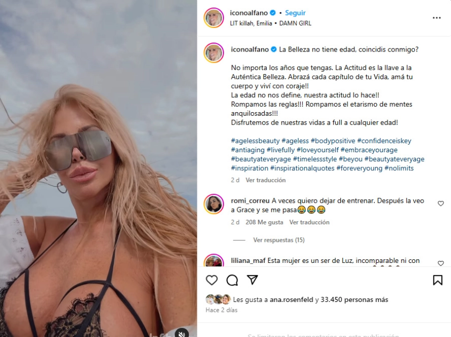 Graciela Alfano. Instagram