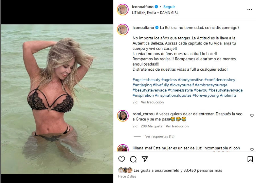 Graciela Alfano. Instagram