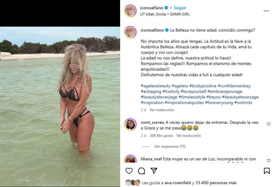 Graciela Alfano. Instagram