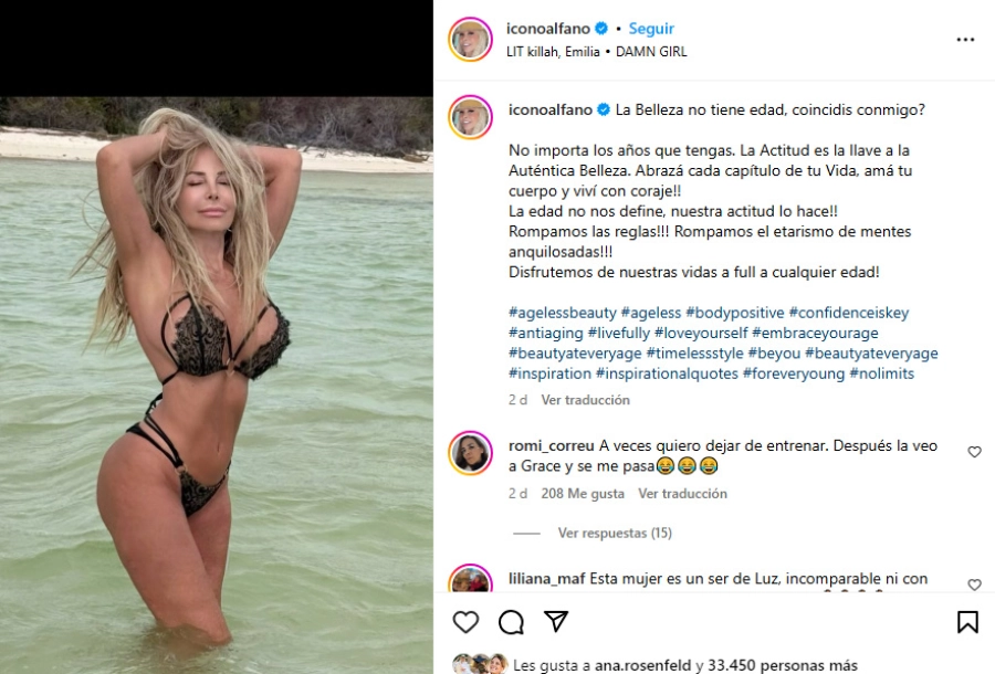 Graciela Alfano. Instagram