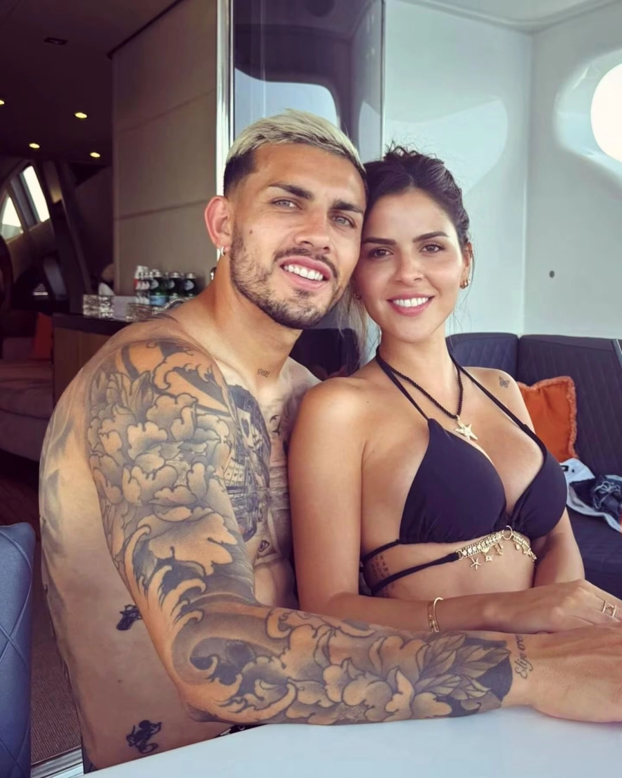 Camila Galante y Leandro Paredes. Instagram