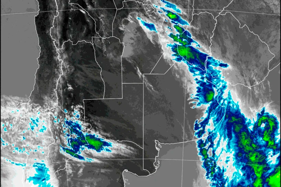 Alerta amarilla por tormentas. (foto: SMN)