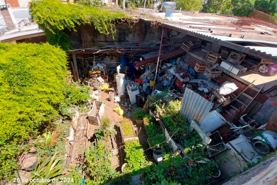 Acumulaci&oacute;n de residuos - Imagen aportada por la familia Frank