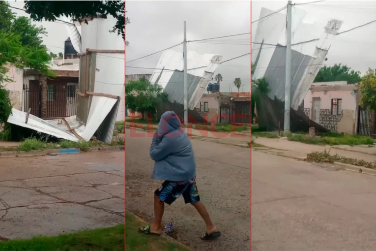 Llueve en Paraná y se reportaron caída de árboles y la voladura de un techo