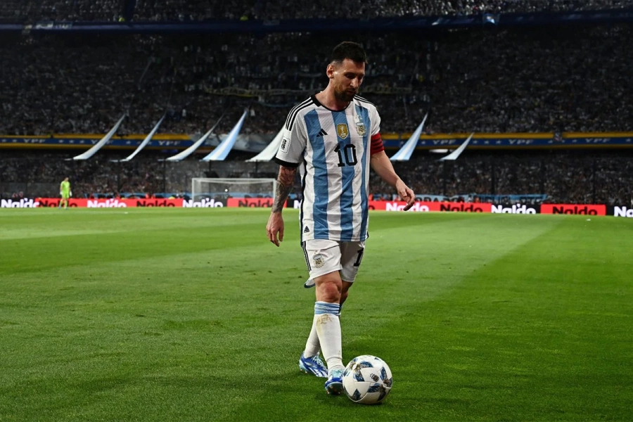 Messi en la Bombonera.