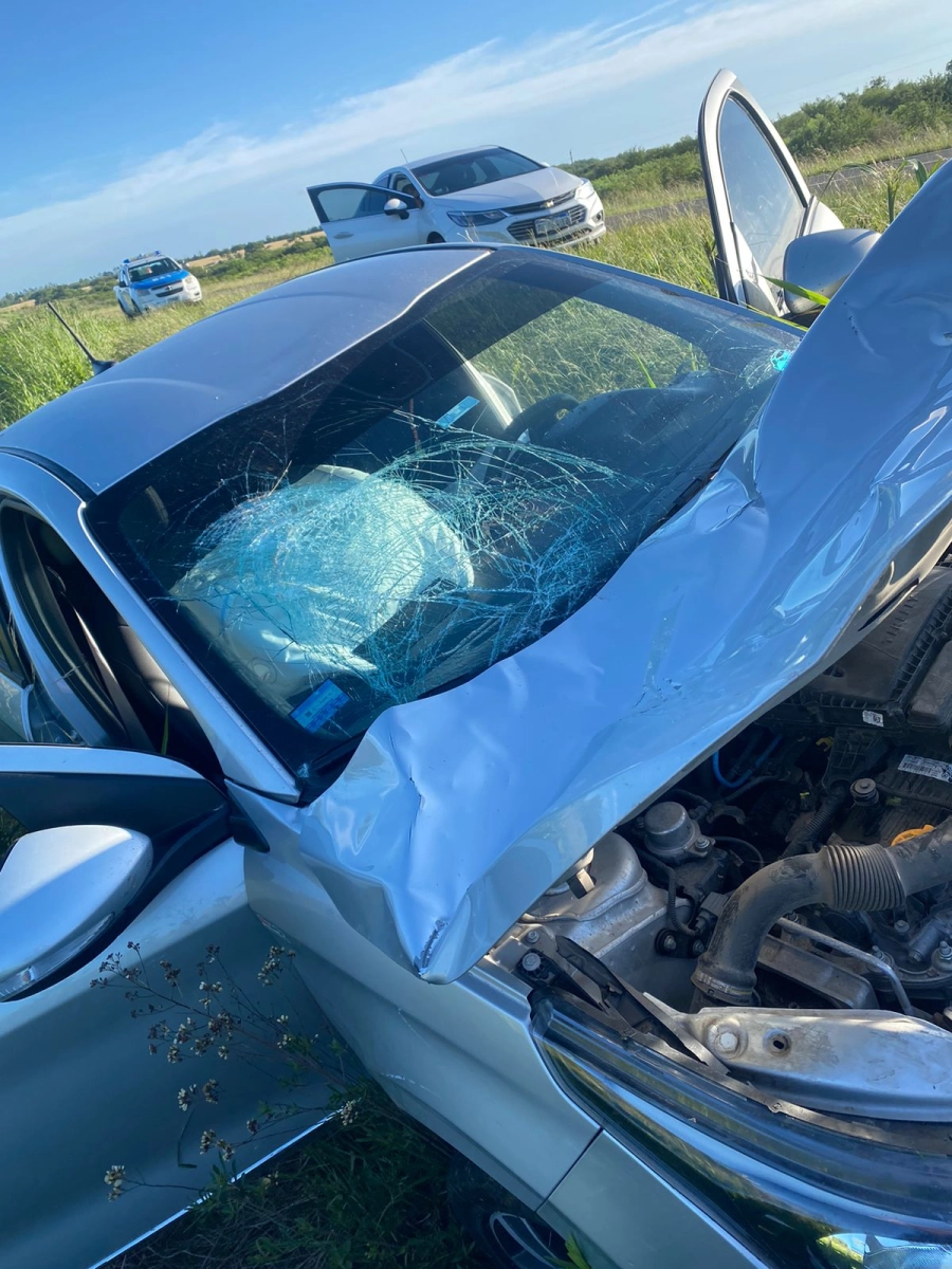 Accidente en Hasenkamp. (foto: Polic&iacute;a de Entre R&iacute;os)