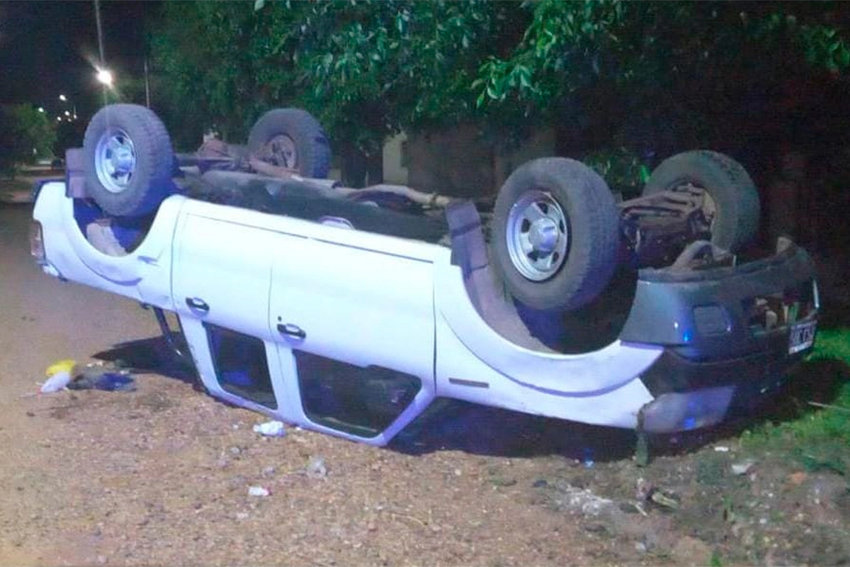 Alcoholizado volcó en Chajarí