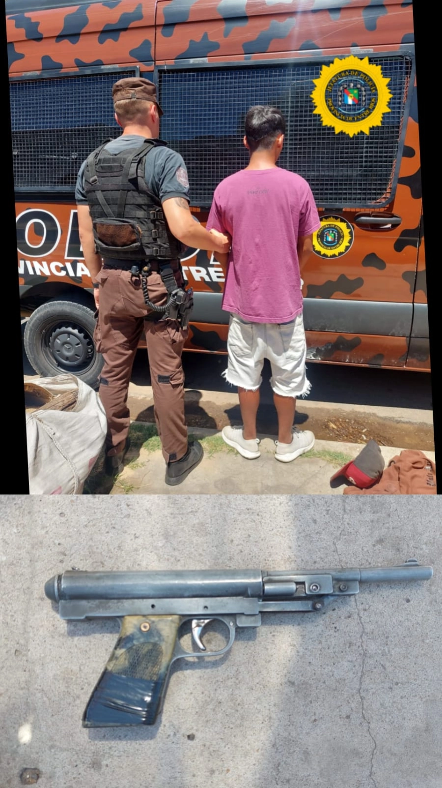 Detenido en Paran&aacute;. (foto: Polic&iacute;a de Entre R&iacute;os)