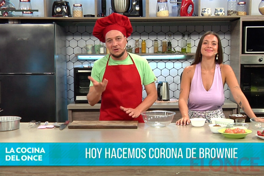 El cheff Sebasti&aacute;n Celecia y la conductora Sol Stettler. (foto: Elonce)