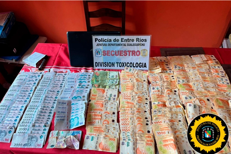 Narcomenudeo: incautaron más de $880.000, marihuana y detuvieron a una persona