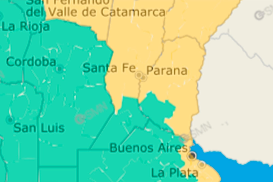 Renovaron alerta por tormentas