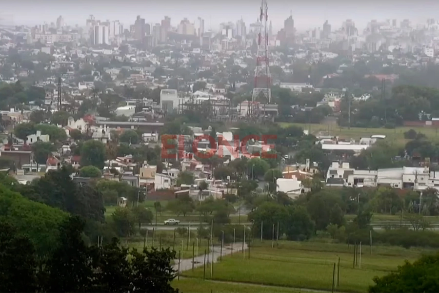 Una postal de la lluvia en la capital entrerrinana