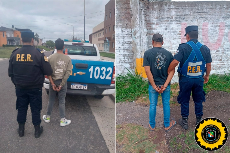 Dos detenidos en Paraná: amenazas con un hierro y violación de arresto domiciliario