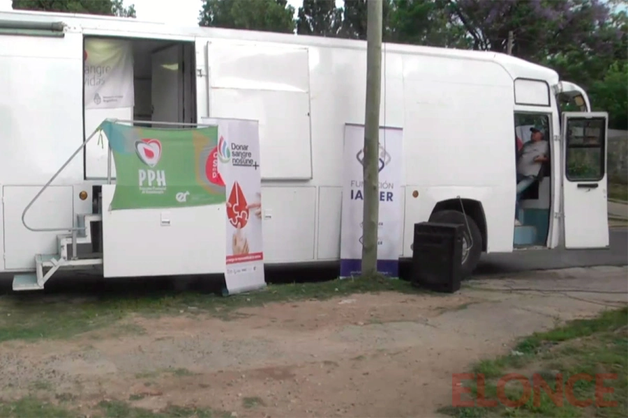 Colecta de sangre en Bajada Grande