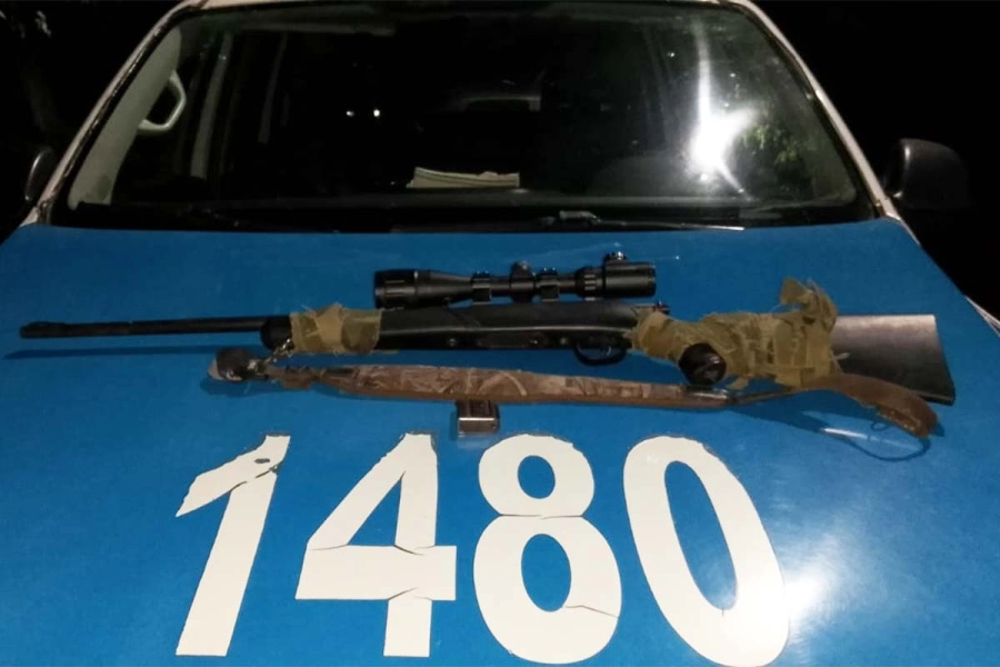 La carabina secuestrada por la Polic&iacute;a