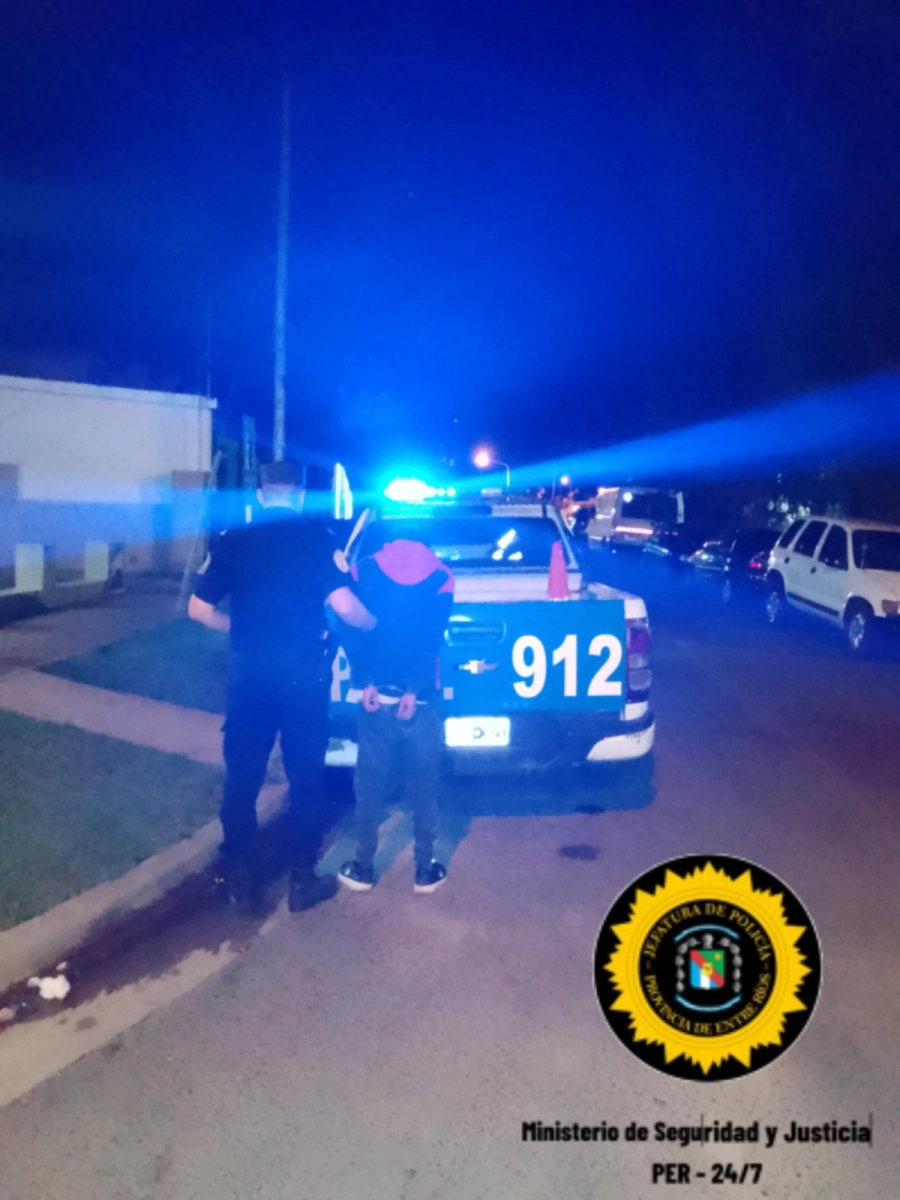 Detenido en Paran&aacute;. (foto: Polic&iacute;a de Entre R&iacute;os)