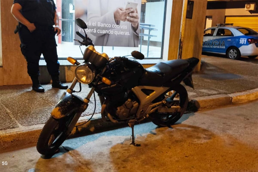 La moto recuperada