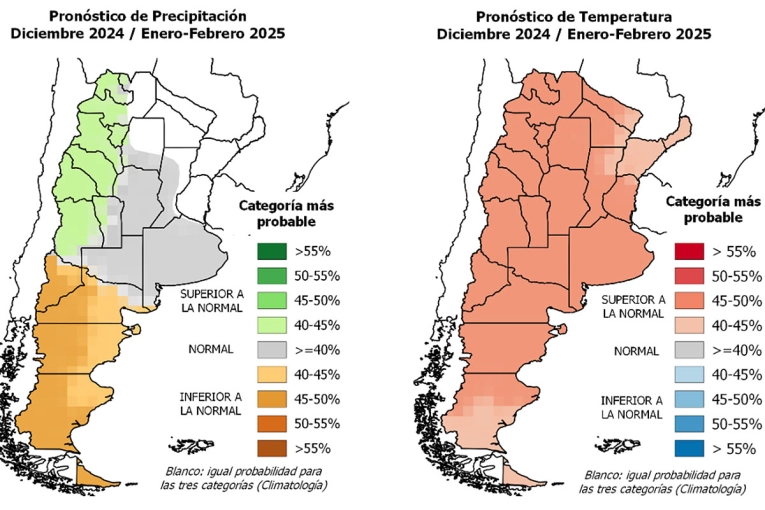 Pronóstico trimestral para el verano: más calor y una incógnita en cuanto a las lluvias