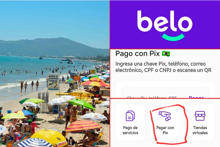 Vacaciones en las playas de Brasil: cómo pagar con pesos mediante una aplicación