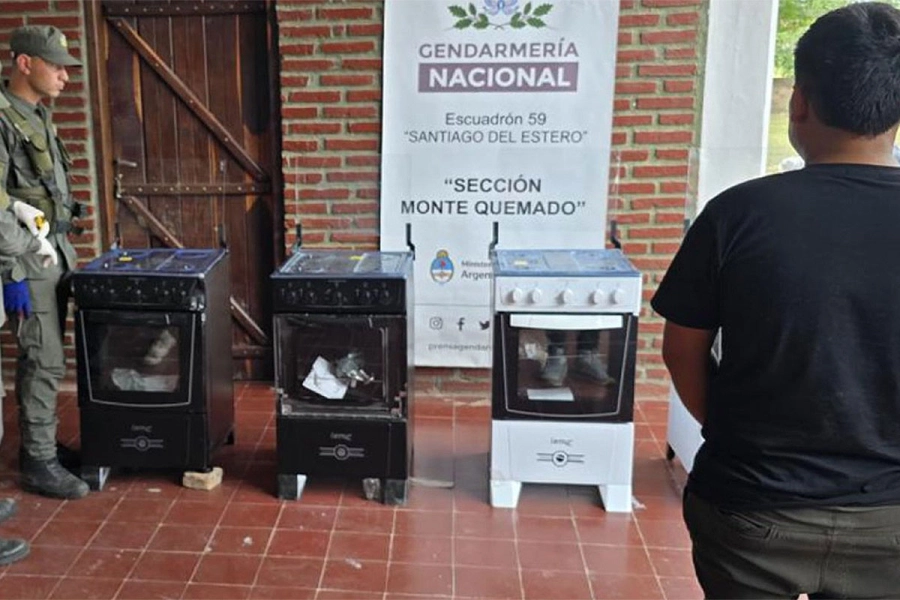 Coca&iacute;na en cocinas. Gendarmer&iacute;a Nacional