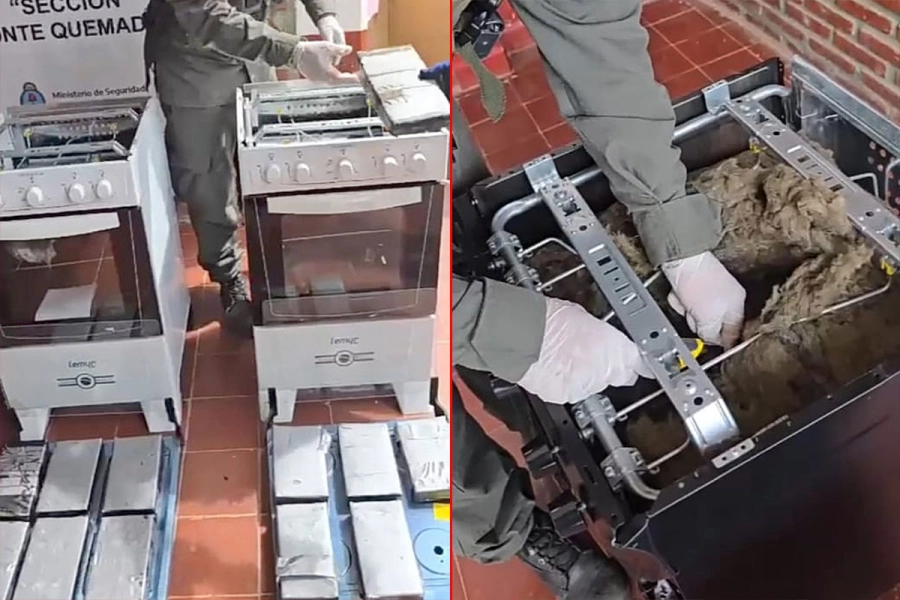 Coca&iacute;na en cocinas. Gendarmer&iacute;a Nacional