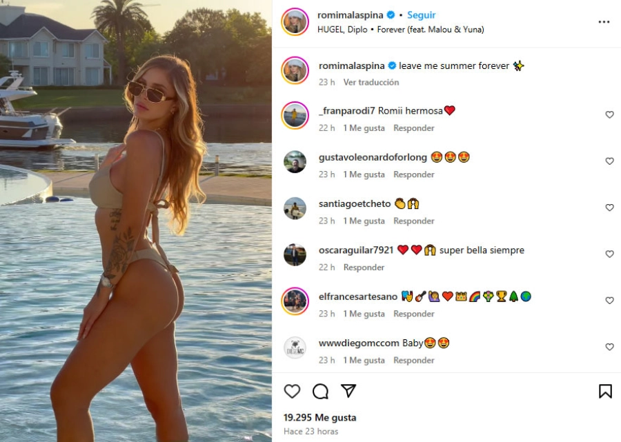 Romina Malaspina. Instagram