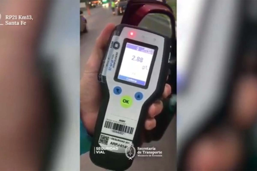 Alcoholemia positiva en Santa Fe