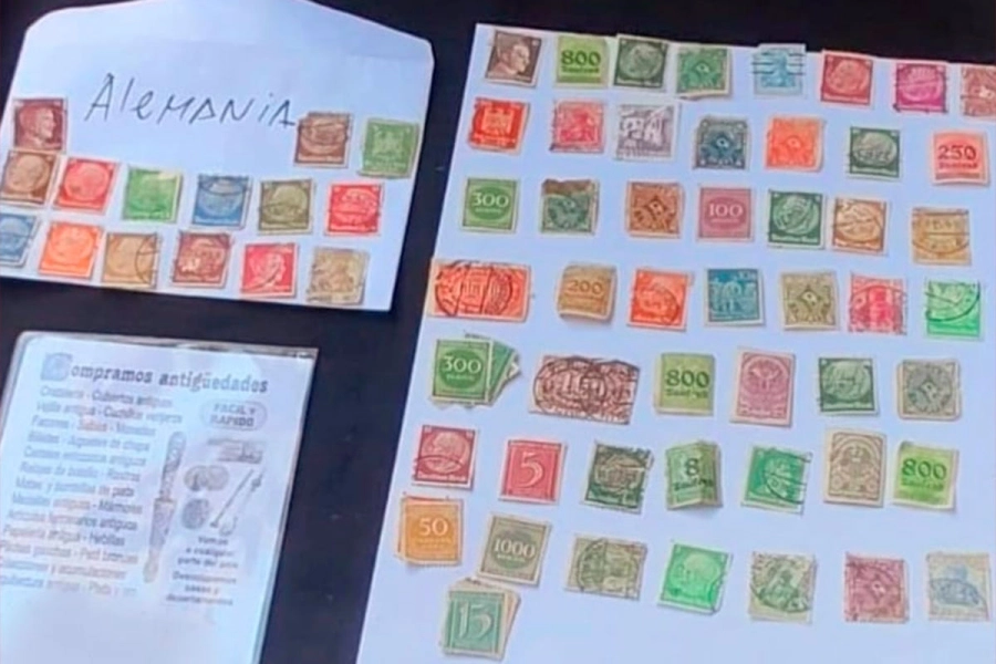 Las estampillas secuestradas. (PFA).