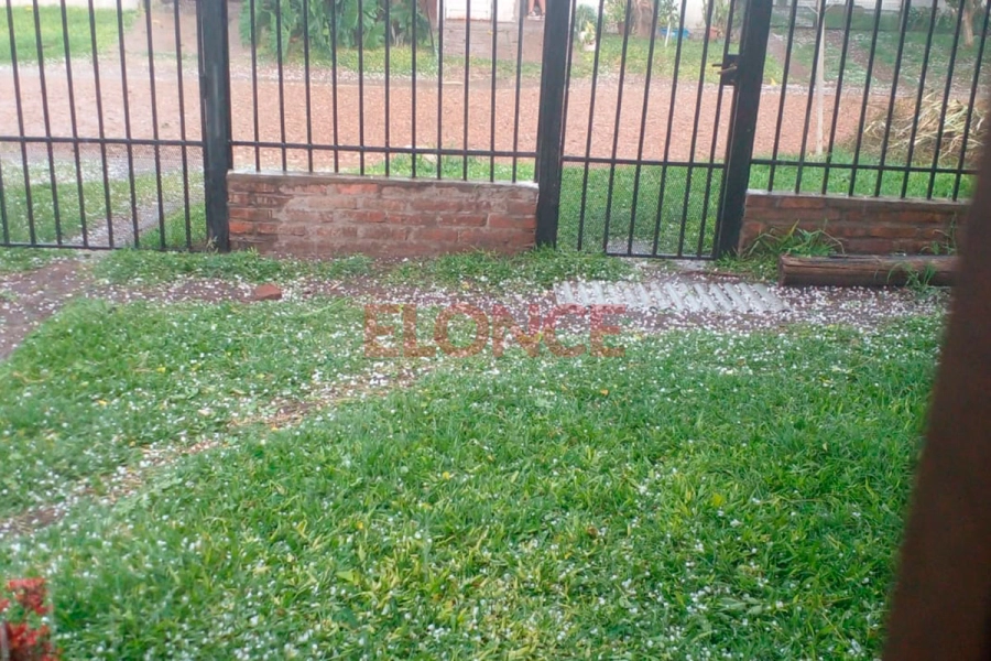 As&iacute; graniz&oacute; en San Benito. Foto: Elonce