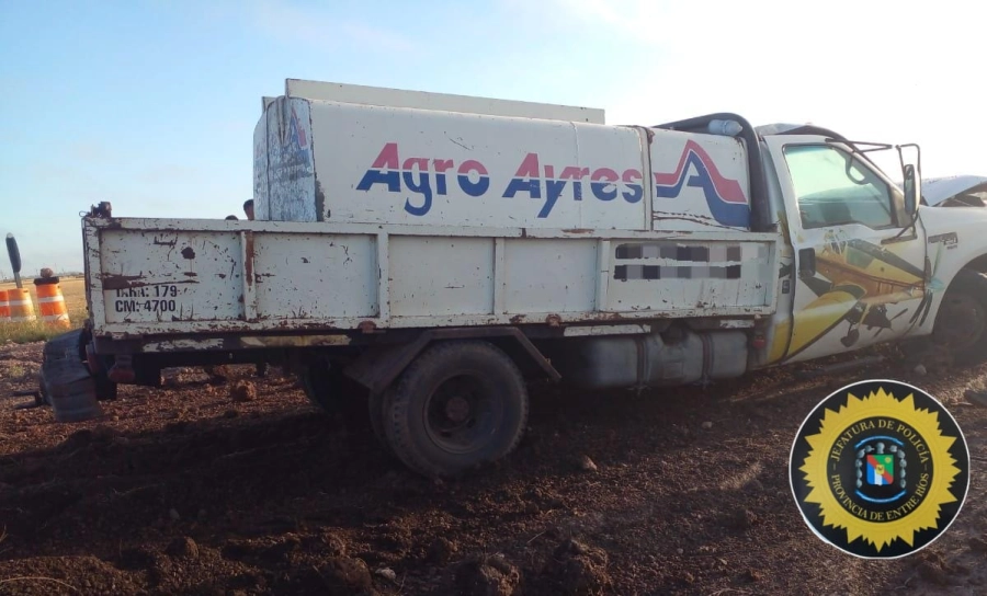 Siniestro vial sobre la autovía ruta 18. (foto: Policía de Entre Ríos)